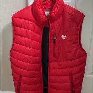 Men's Red Puffer Vest
